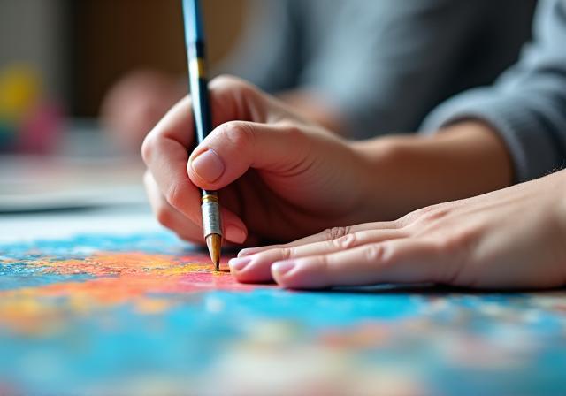 Art technique development session